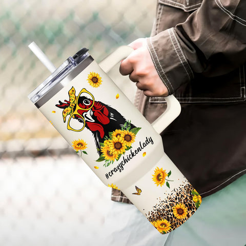 AT2Z GLOBAL tumbler fits most car cup holders for travel.