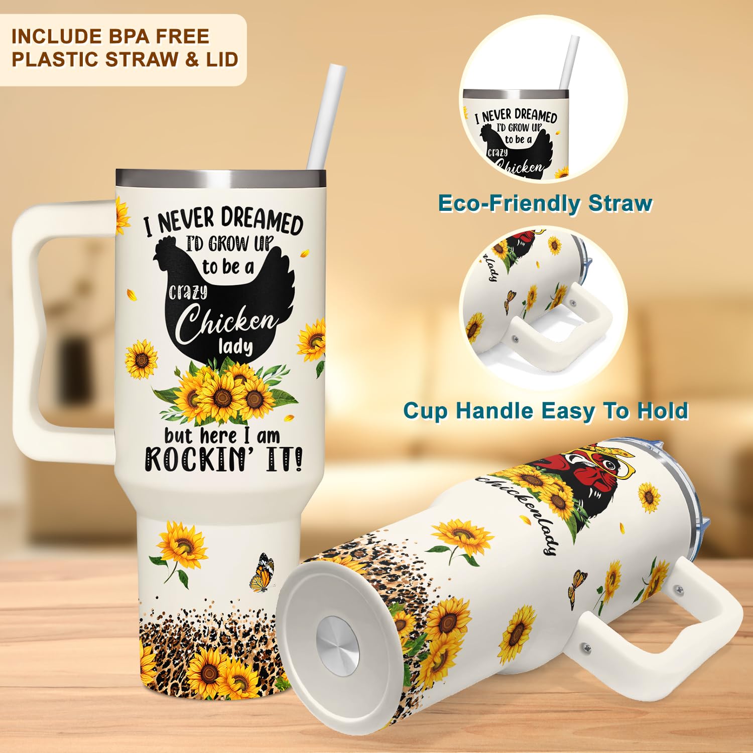 AT2Z GLOBAL straw included for easy, mess-free drinking.