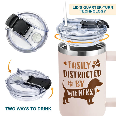 AT2Z GLOBAL Dog lovers tumbler 40oz suitable for daily use.