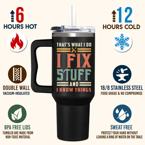 AT2Z GLOBAL 40oz tumbler designed for long commutes and outdoor adventures.