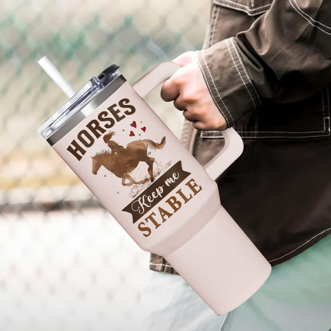 AT2Z GLOBAL rust resistant sweat proof tumbler for daily horse life