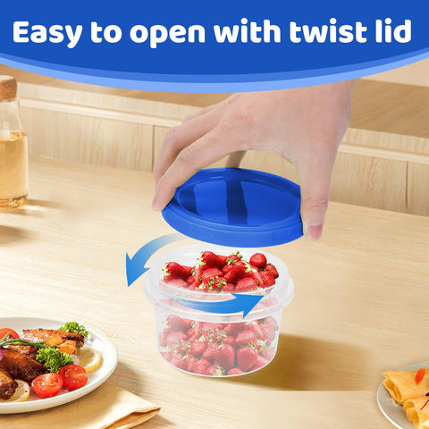 Atecare versatile containers ideal for salads, sauces, and entrees.