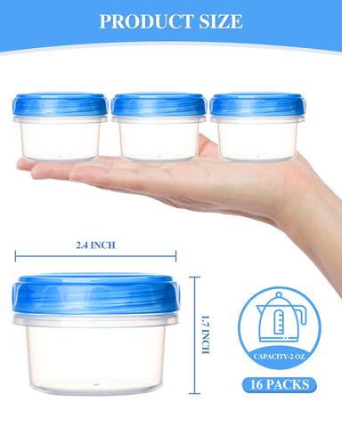 Atecare 2oz dressing cups are freezer-safe and easy to clean after use.