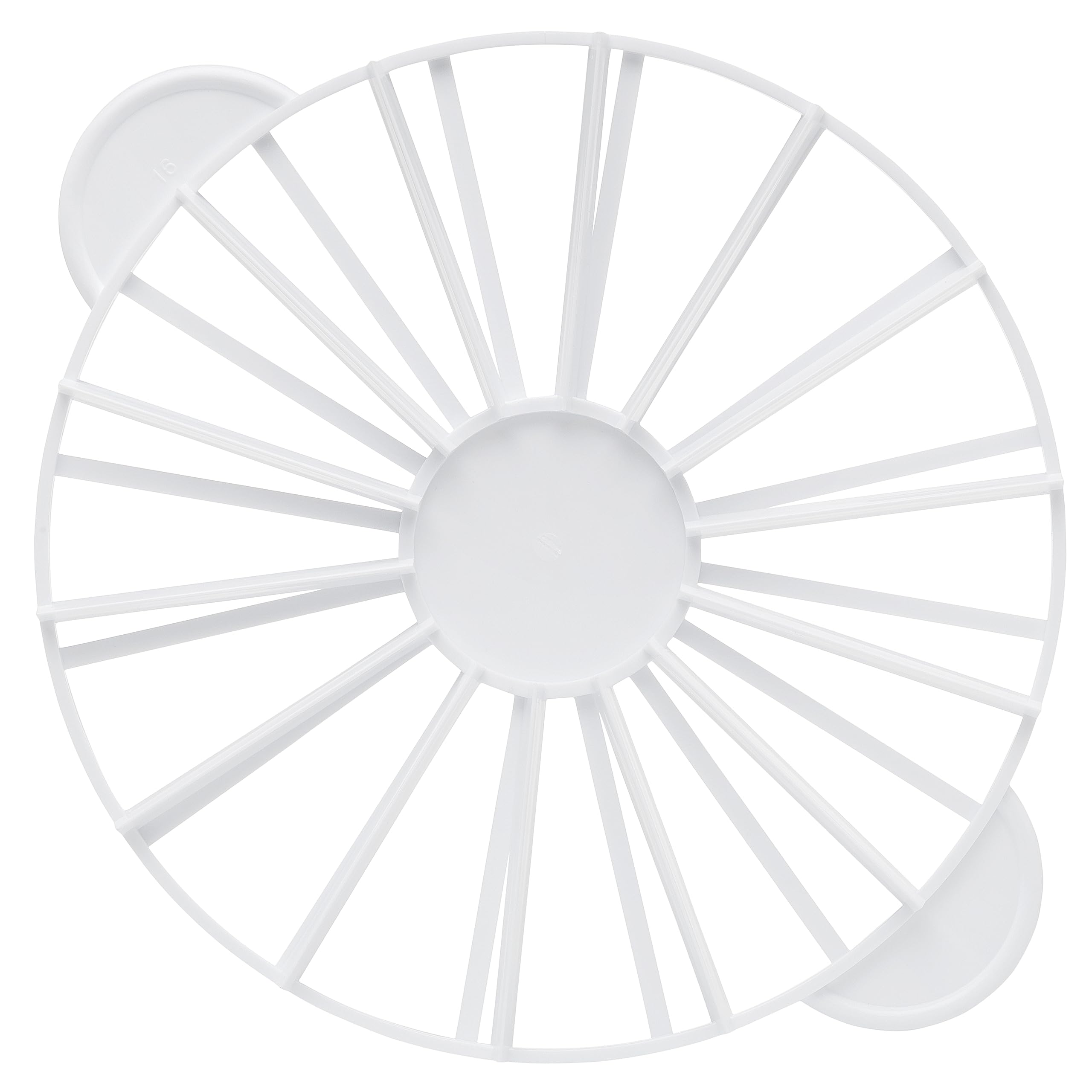 Ateco 1328 cake portion marker top view guiding even 14 or 16 slices.