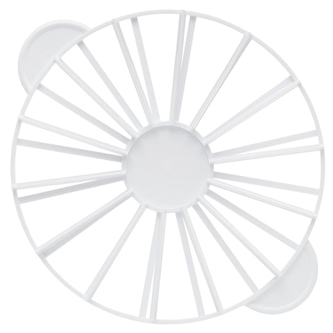 Ateco 1328 cake portion marker top view guiding even 14 or 16 slices.