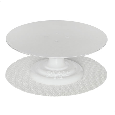 Ateco aluminum 12-inch turntable providing precise decorating control