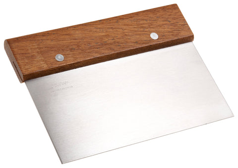 Ateco small wood bench scraper handle offers comfortable grip
