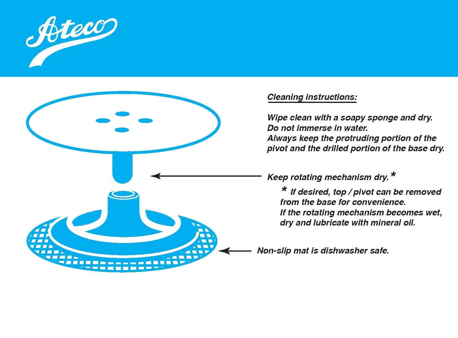 Ateco non-slip pad for securing cakes during decorating sessions