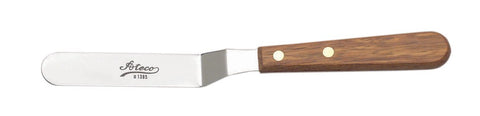 Ateco offset spatula wood handle for comfortable grip during baking tasks.