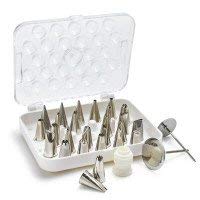 Ateco two flower nails and a standard coupler for precise flower details.