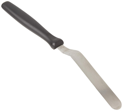 Ateco Ultra Offset Spatula silver finish designed for professional kitchen tasks.