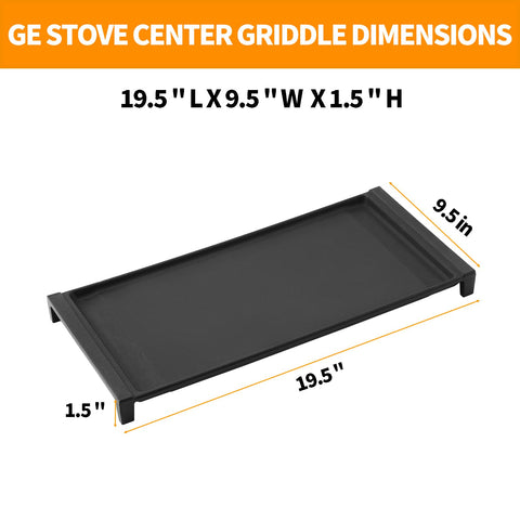 atgeStore wb31x24738 griddle heat retention close-up showing durable enamel coating