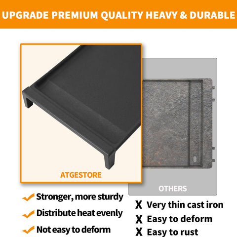 atgeStore wb31x24738 griddle surface ready for seasoning for smoother release