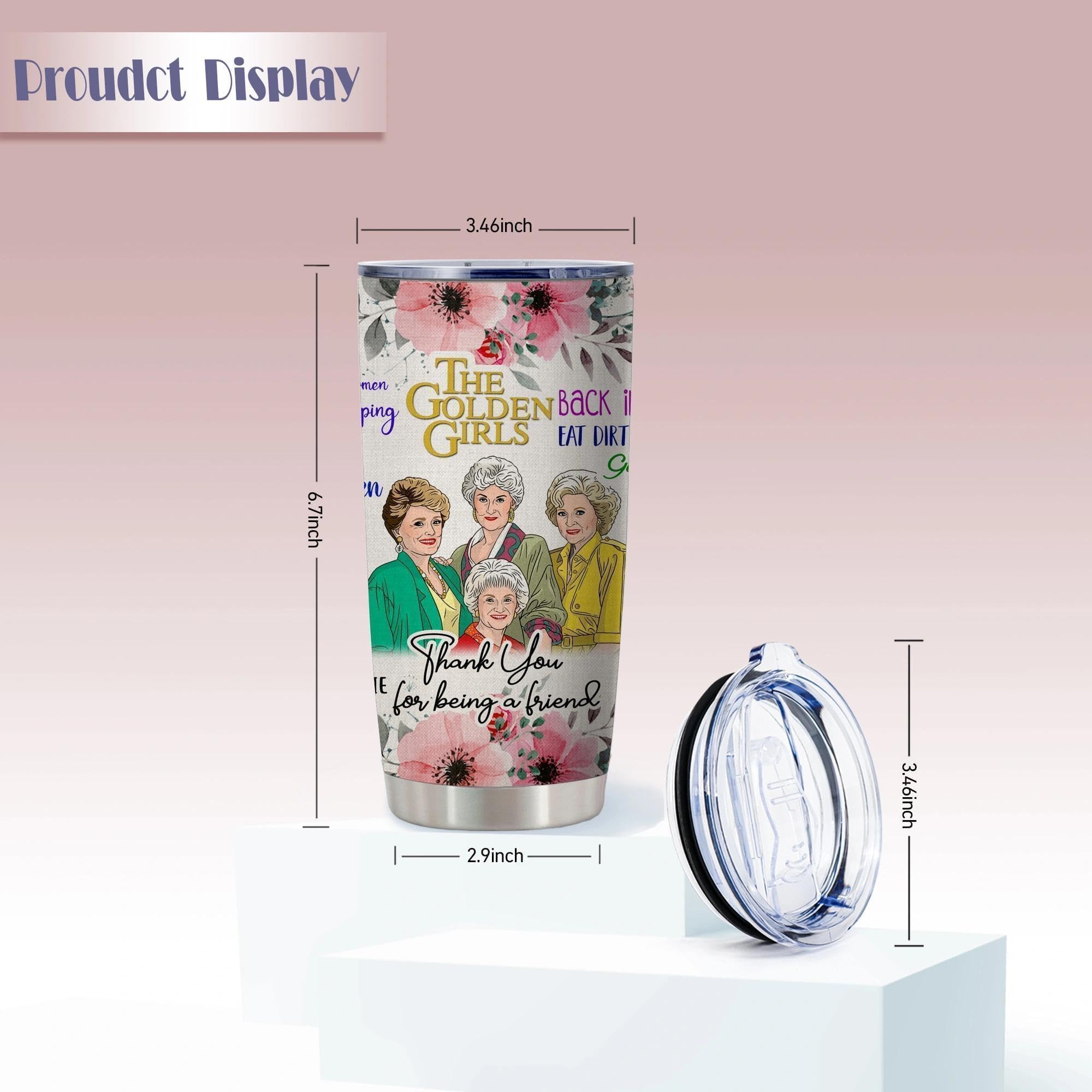 ATHAND Golden Girls lid demonstrates secure seal for on-the-go sipping.