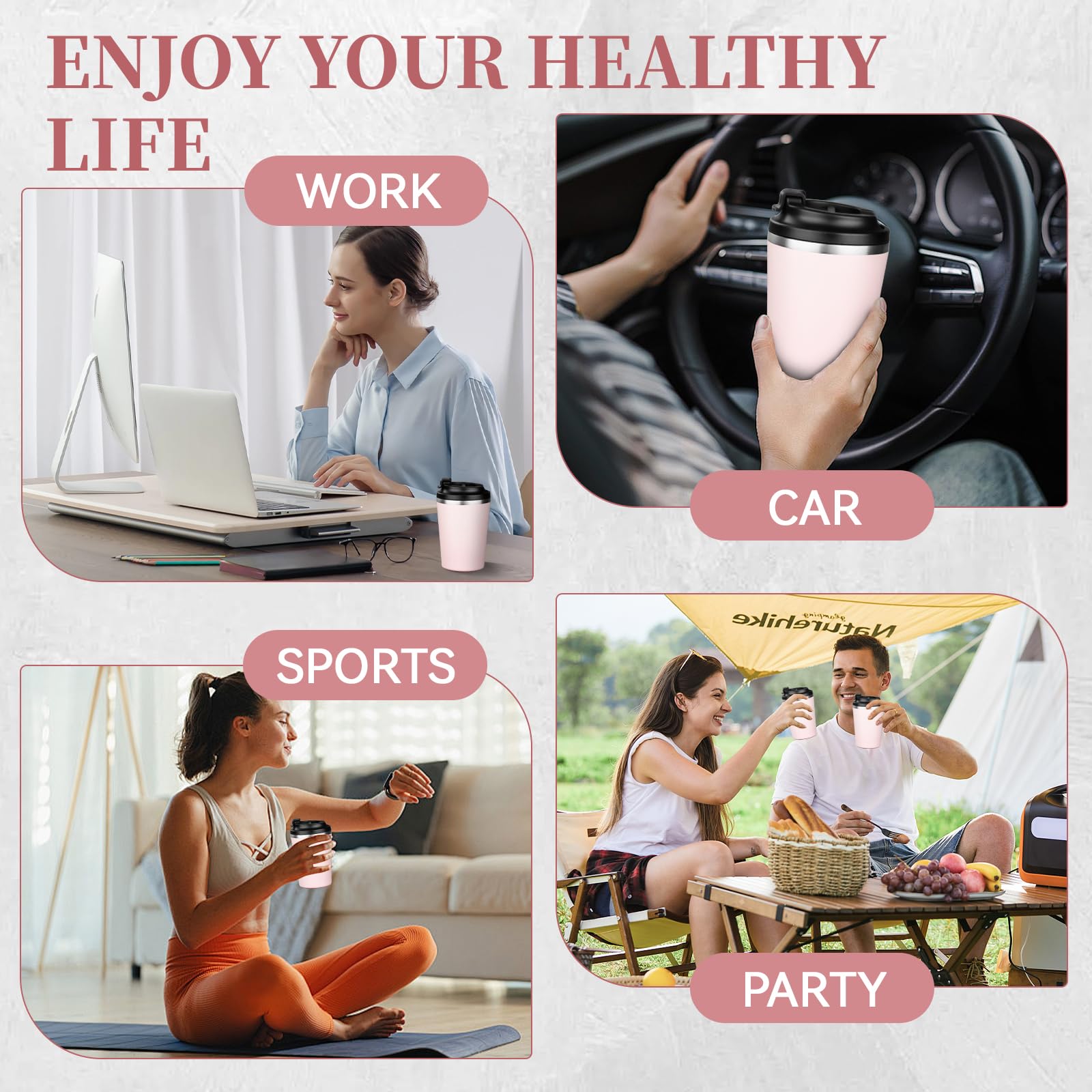 ATIKZHE car-cup friendly base fits standard cup holders securely.
