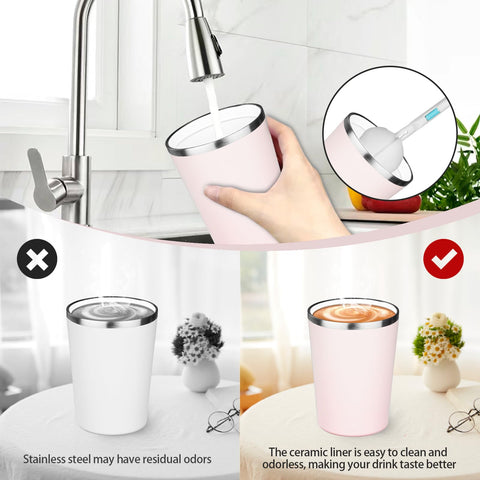 ATIKZHE odor-free ceramic liner preserves pure flavor for tea.