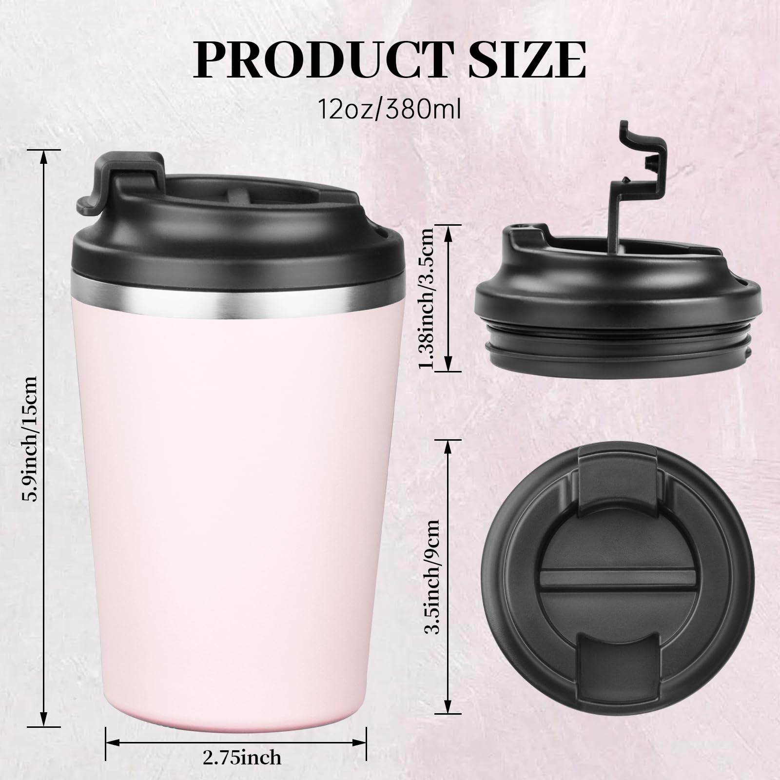ATIKZHE spill-proof lid prevents leaks during on-the-go use.