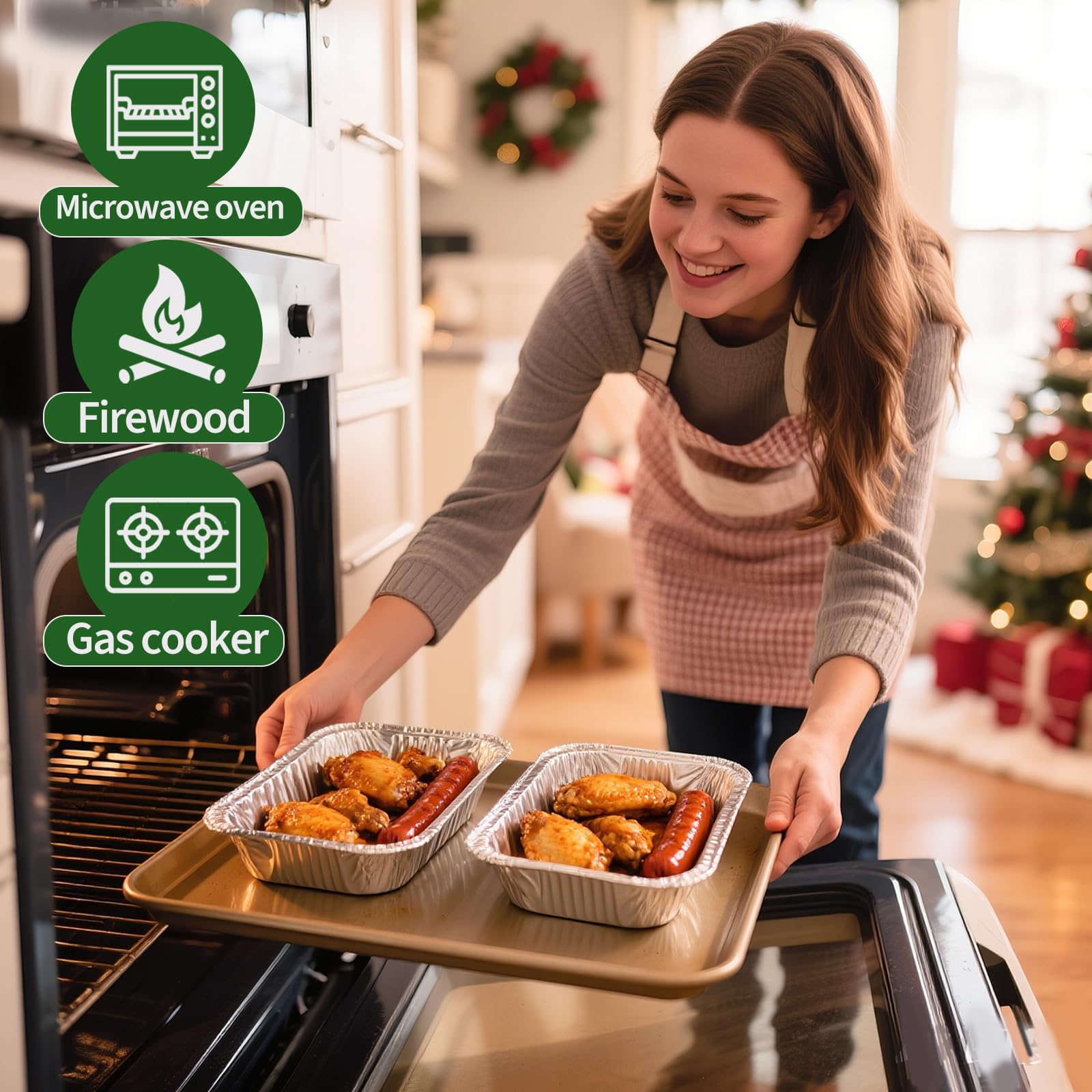 Atonofun reindeer tin container, keeps snacks neat during celebrations.