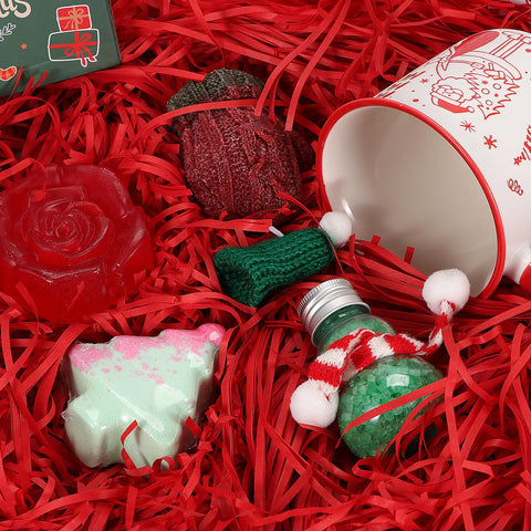 Atonofun Christmas tree bath bomb adds festive fizz and fragrance.