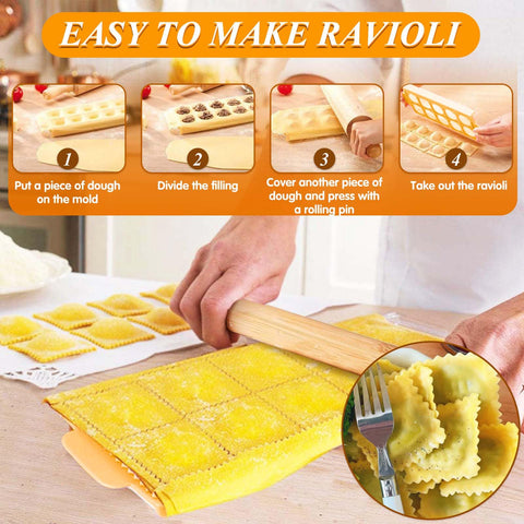 ATPWONZ dough cutter creates clean edges for precise pasta cuts.