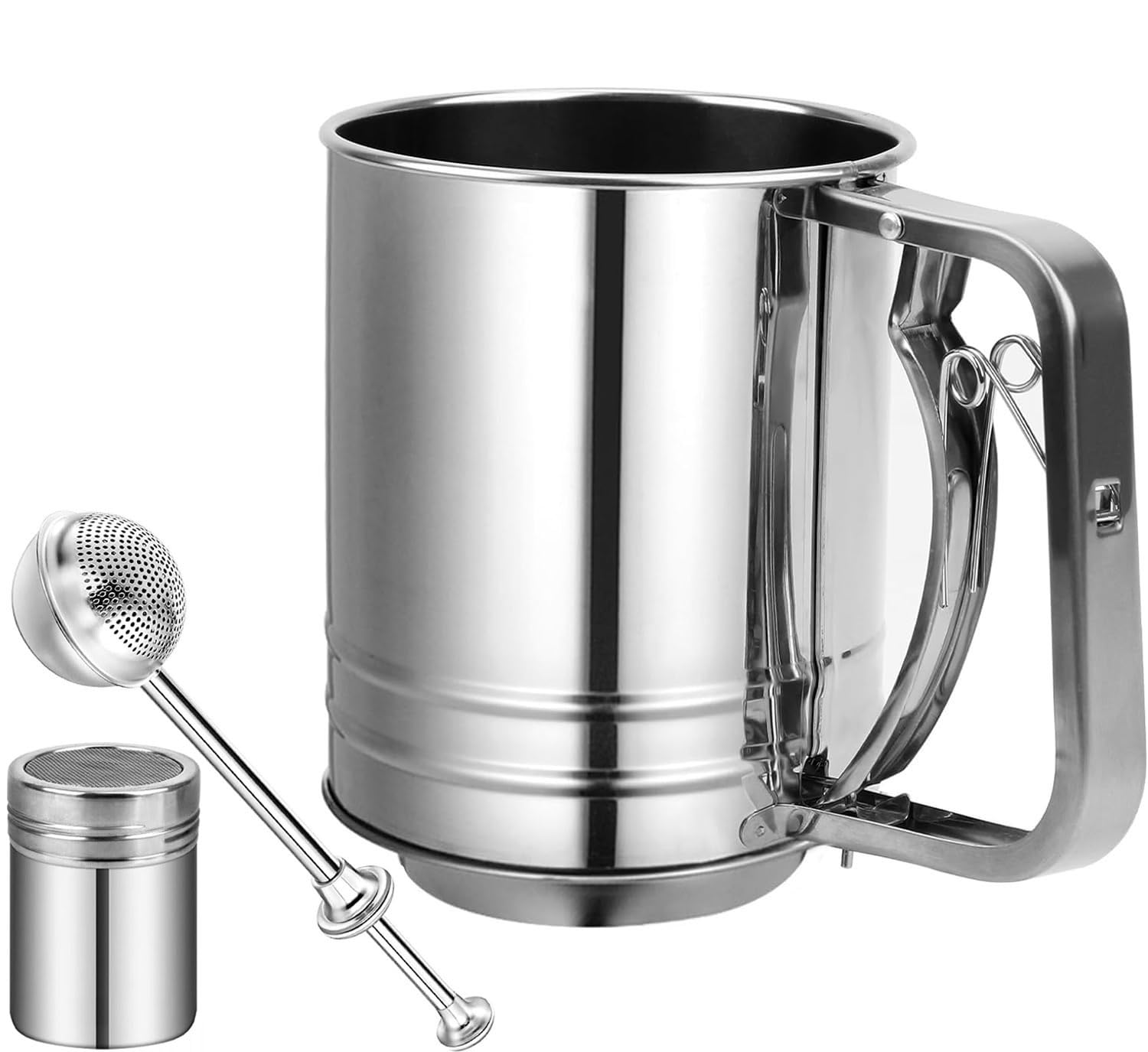 ATPWONZ flour sifter in kitchen setup ready for desserts.