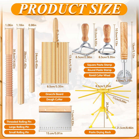 ATPWONZ large rolling pin for balanced pressure and uniform dough