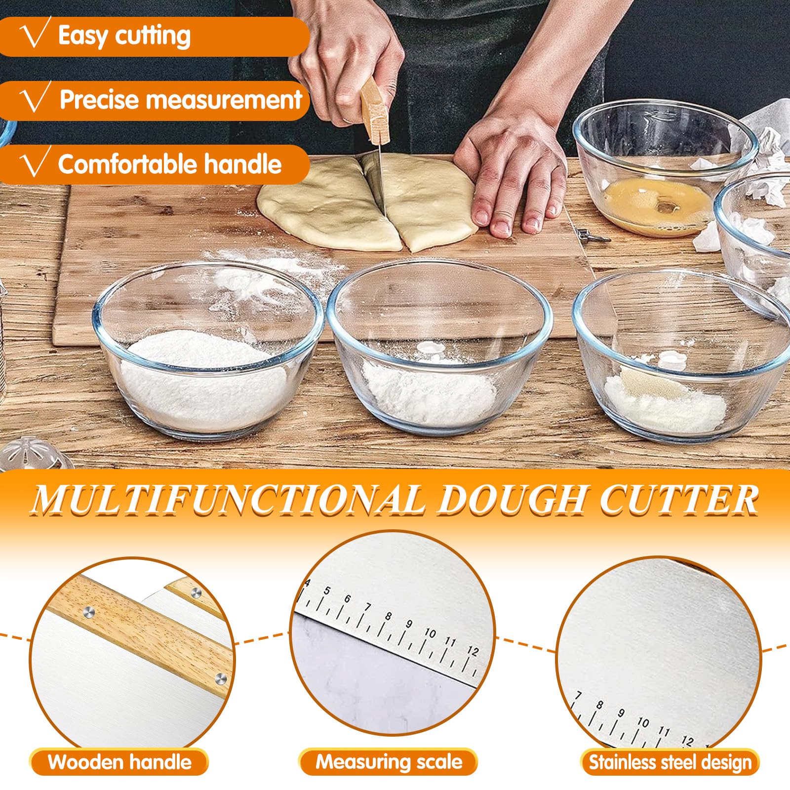 ATPWONZ ravioli cutter wheel trims and shapes ravioli with ease.