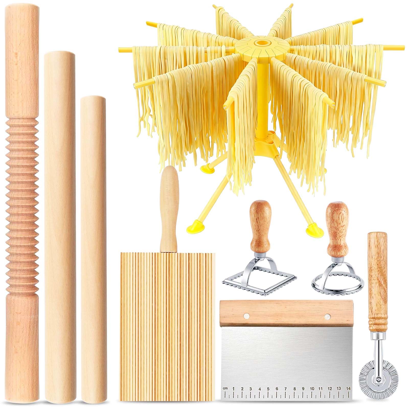 ATPWONZ threaded rolling pin for even dough sheets and smooth pasta
