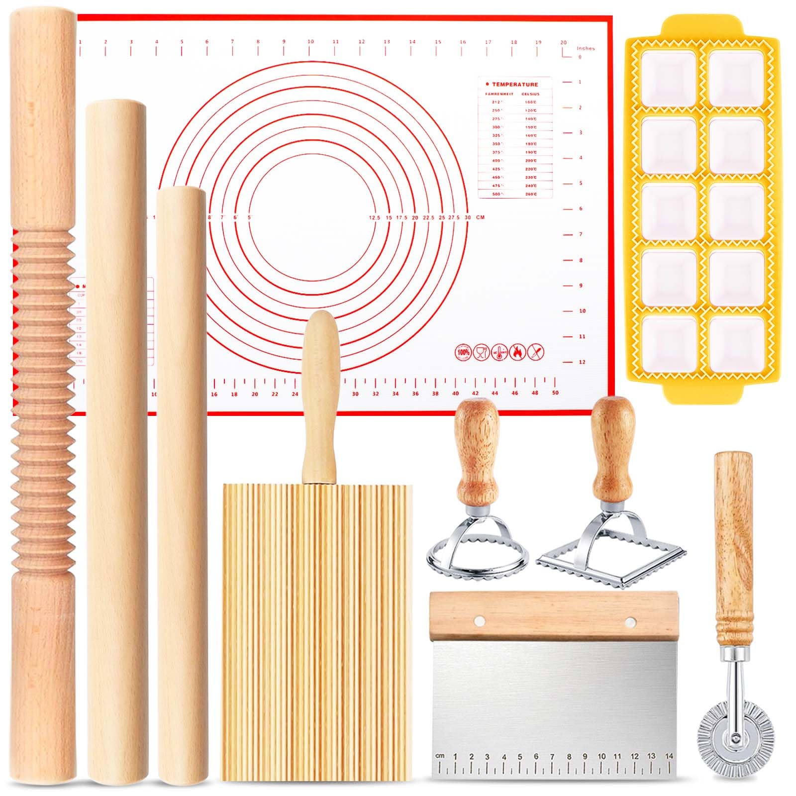 ATPWONZ threaded rolling pin for smooth, even dough and precise pasta sheets.