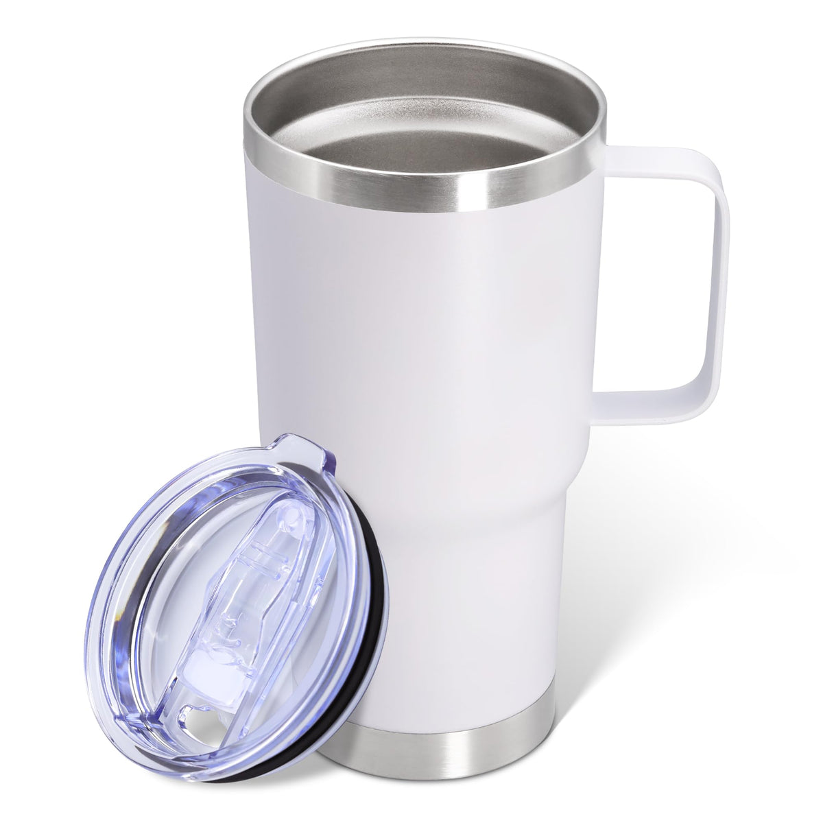 ATQTQ 20oz tumbler with handle and lid for easy travel