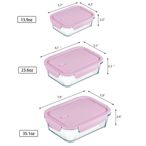 ATRDTO airtight locking lids seal securely to prevent leaks during storage