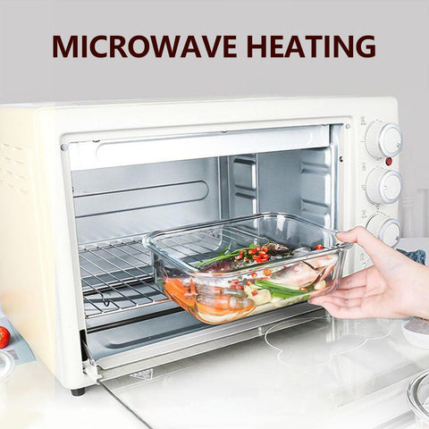 ATRDTO microwave-oven safe glass with lids removed preserves safety during heating