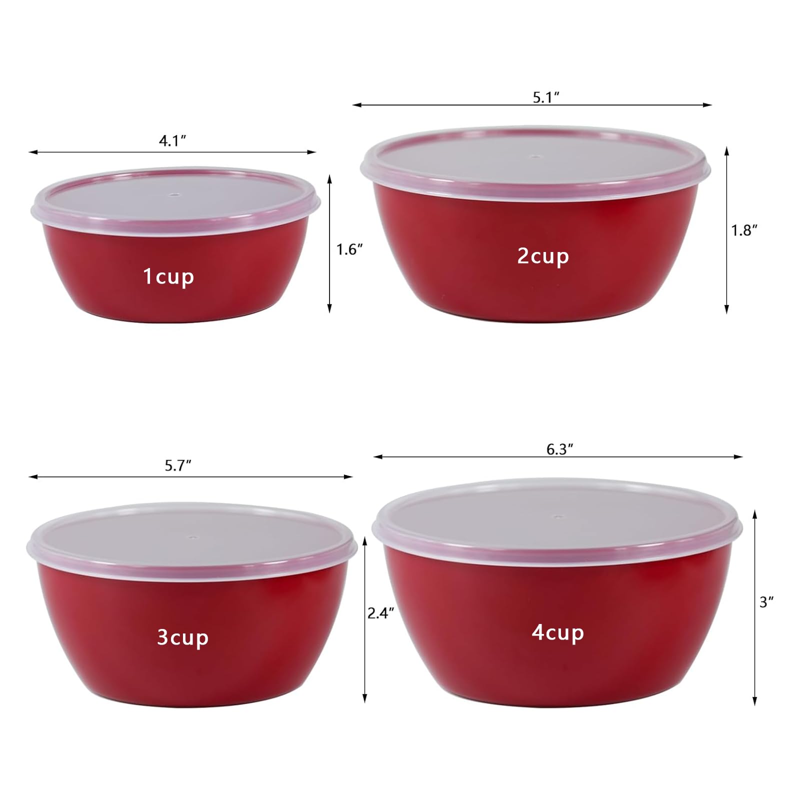 ATRDTO bowls nest neatly in red set, saving kitchen space