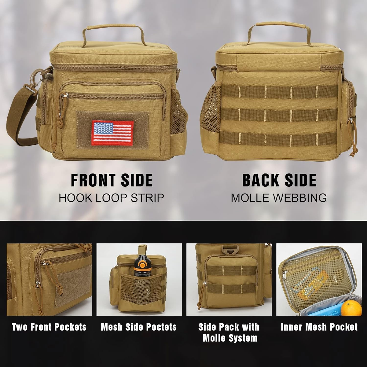 ATRIPACK lunch box adjustable strap offers comfortable all-day carrying.