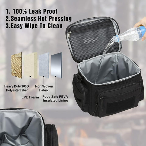 ATRIPACK lunch box front-patch-area invites personalization with patches