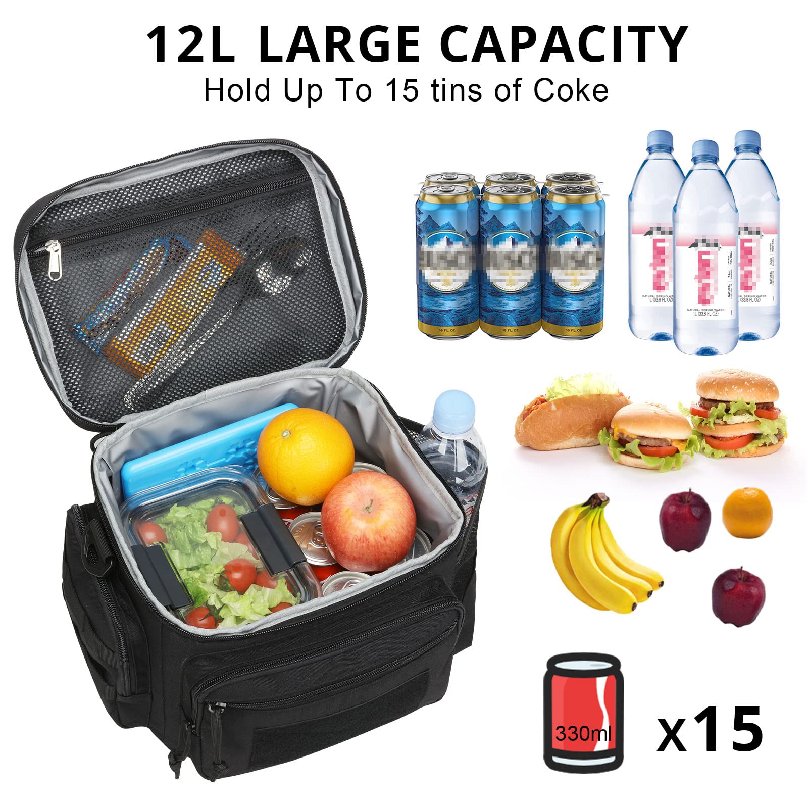ATRIPACK lunch box insulated-3-layer preserves hot or cold meals