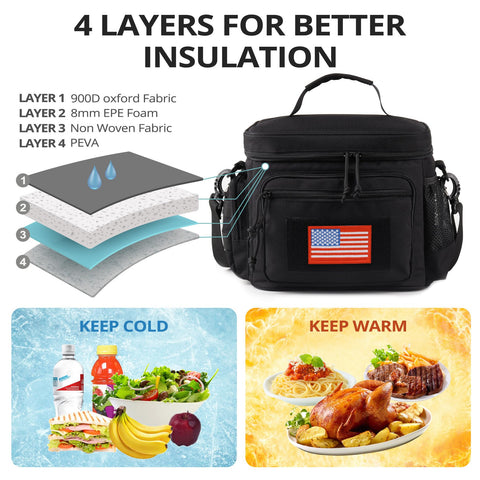 ATRIPACK lunch box waterproof-fabric resists splashes for easy cleanups
