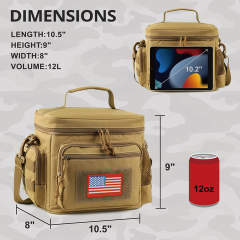ATRIPACK lunch box waterproof fabric resists spills and cleans easily.