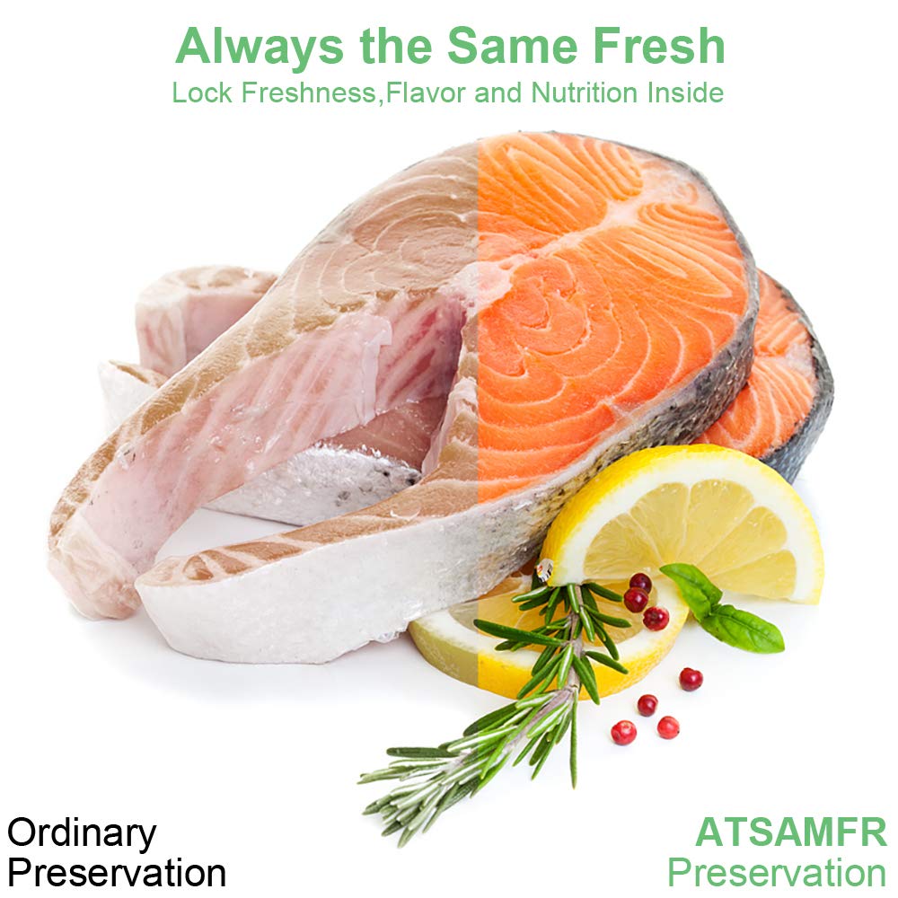 ATSAMFR BPA-free material bag protects food while preserving flavor and safety