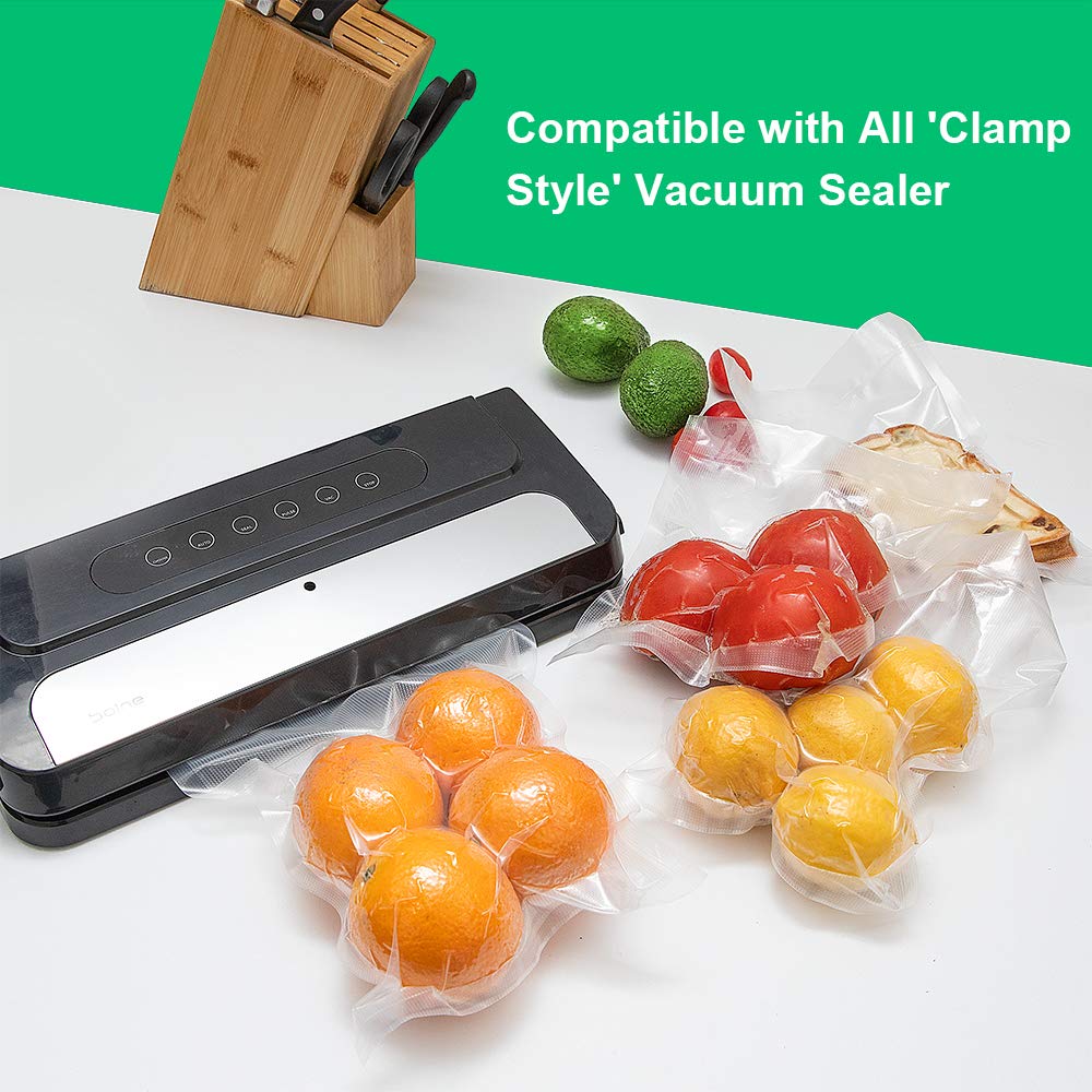 ATSAMFR vacuum bags 11x20 3-rolls ideal for pantry organization and sous vide prep