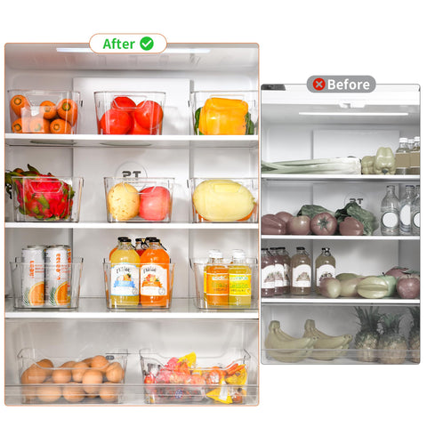 Attelite clear storage bin for makeup and vanity organization