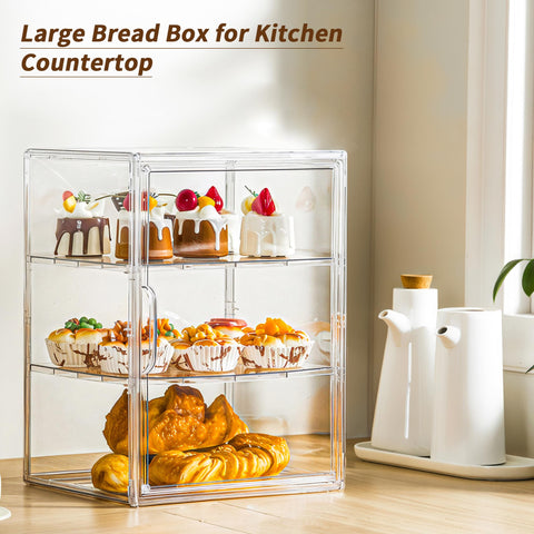 Attelite pastry display case side view highlighting compact footprint