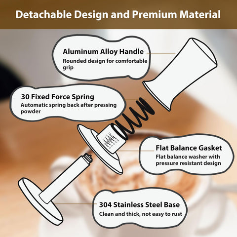Attsky 304 stainless steel ripple-base combined with durable anodized handle