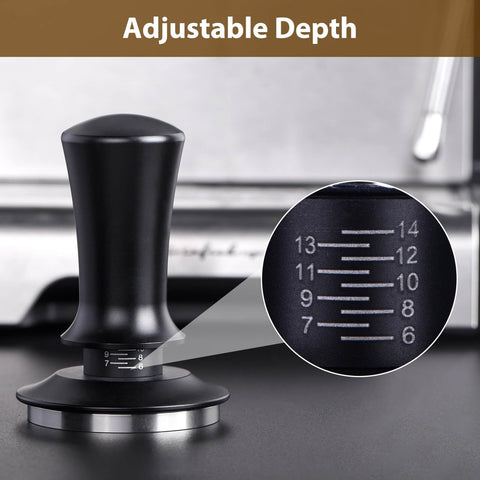 Attsky leveling guide helps align tamp for even coffee bed.