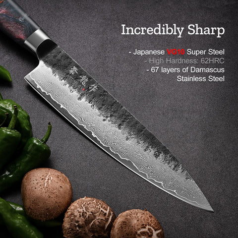 Atumuryou JPCK 67-layer Damascus steel highlights toughness and corrosion resistance