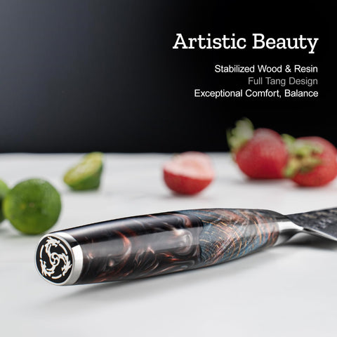Atumuryou JPCK ergonomic full-tang handle provides balanced control.
