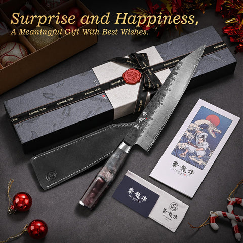 Atumuryou JPCK ergonomic handle with full tang for comfortable grip