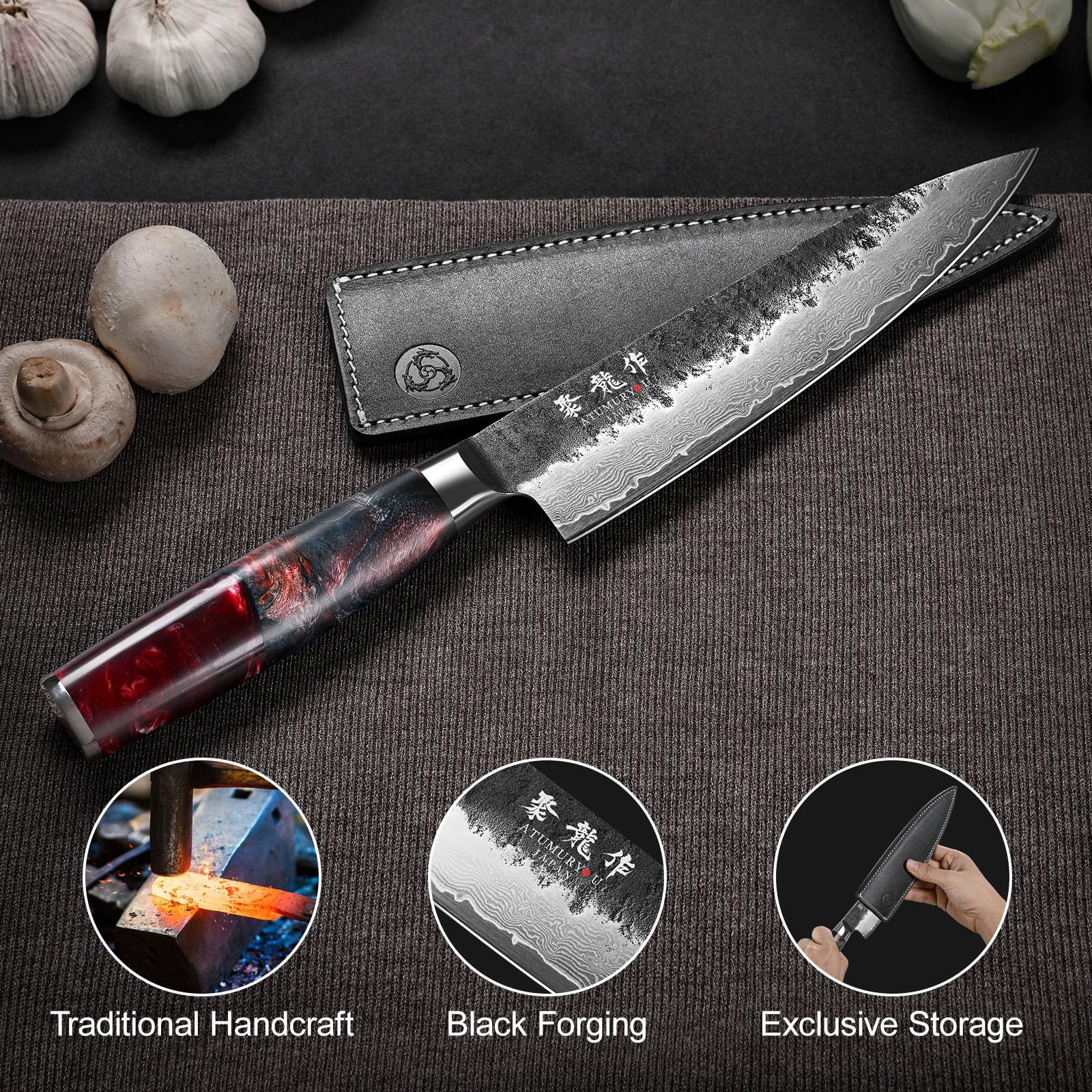 Atumuryou JPCK handcrafted artisanship reveals unique grain and premium craftsmanship