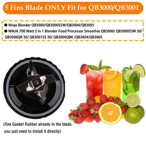 Atuwebo gasket included in blade package supports a quick, leak-free seal.
