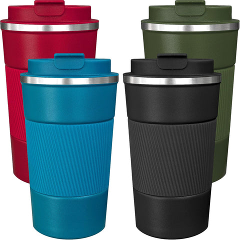 ATZNZIK 4-pack insulated mugs in bold colors for daily home coffee